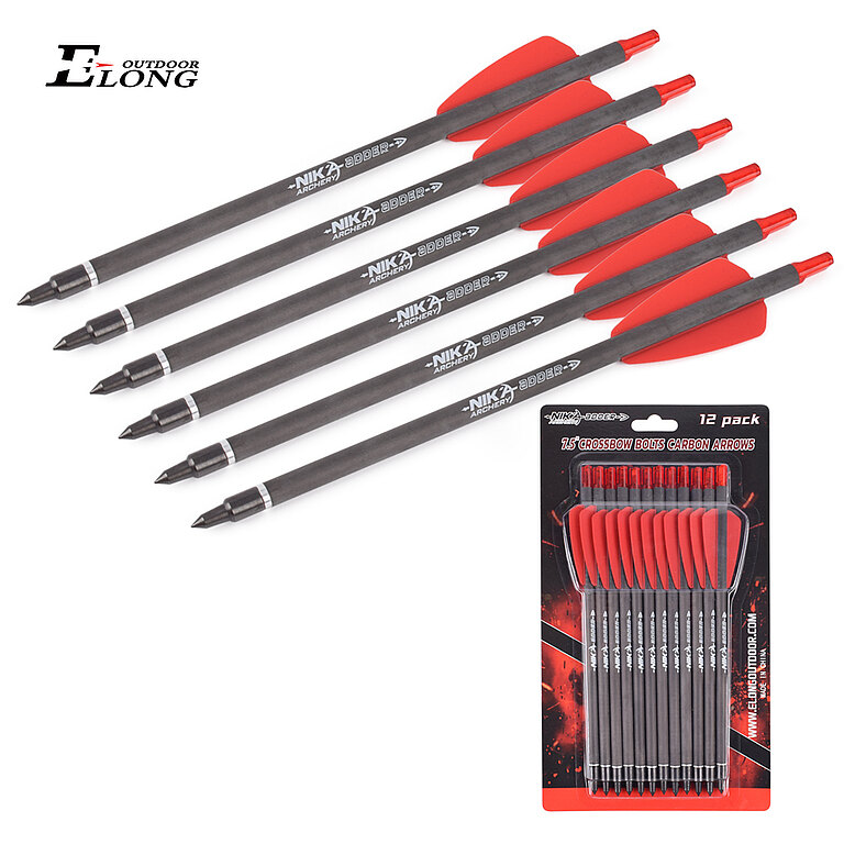 Nika 7.5" Crossbow Carbon Bolts