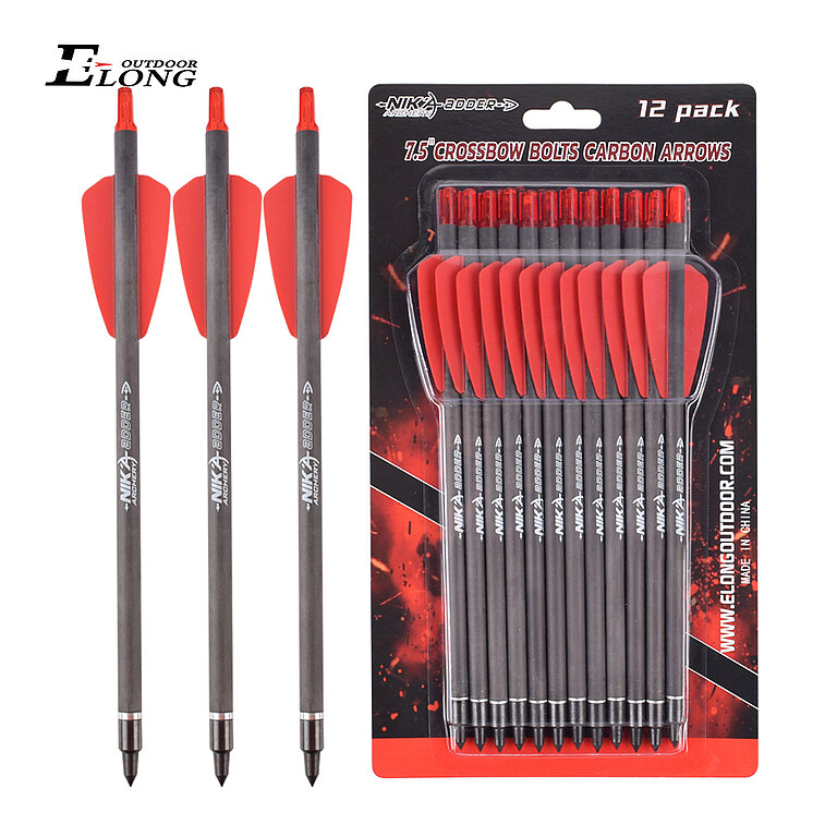 Nika 7.5" Crossbow Carbon Bolts